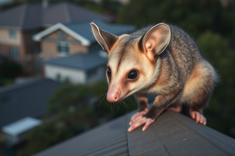 Possum in Dromana residential area